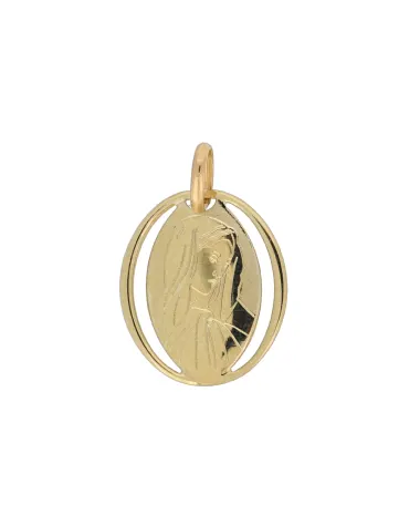 9CT Y/G MADONNA 15mm